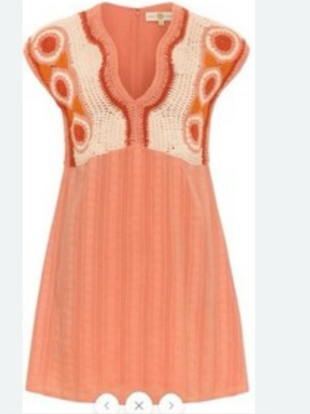 BNWT Anna Cate Ally Dress in Peach Crochet Size XS $130